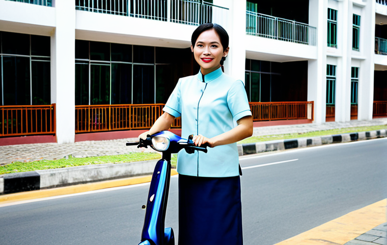 **

A professional Vietnamese woman in a modest Áo dài, standing in front of a modern apartment building in Ho Chi Minh City, fully clothed, appropriate attire, safe for work, perfect anatomy, natural proportions, professional photography, high quality, family-friendly. The background should showcase the vibrant city life with scooters and bustling streets, but maintain a clean and safe atmosphere.

**