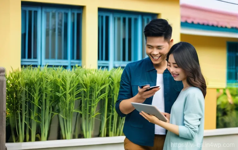 주택담보대출 최적화를 위한 전문가 조언 - **Prompt:** A young Vietnamese couple, in their late 20s to early 30s, stands in front of a modern, ...